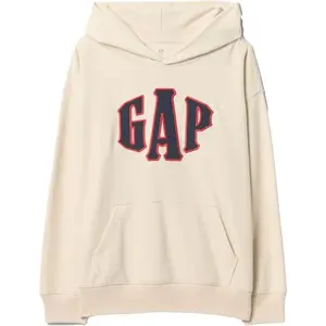 GAP JAPAN FASHION LOGO Chlapecká mikina, béžová, velikost