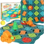 Bludisková stavebnica – 28 dielov, dráhy a vozidlo 3+