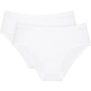 TRIUMPH SENSE OF COTTON MIDI 2P Dámské kalhotky, bílá, velikost