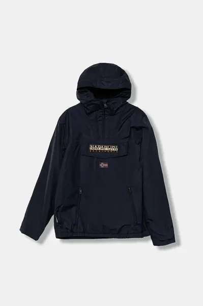 Dětská bunda Napapijri RAINFOREST tmavomodrá barva, NP0A4IBC1761