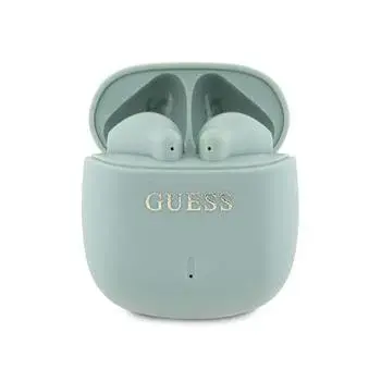 Bezdrátová sluchátka Guess Printed Classic Logo TWS, green