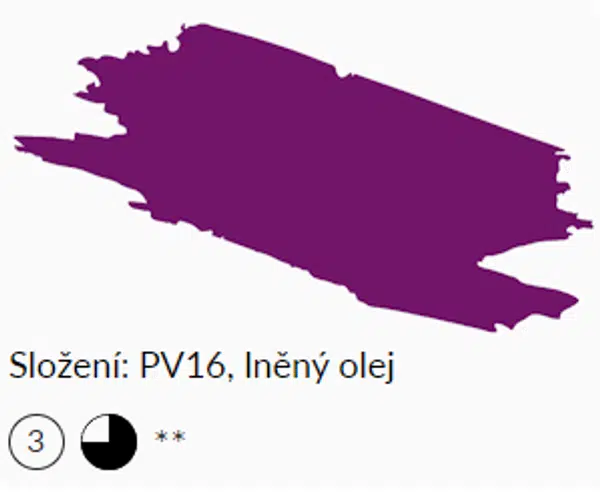 Olejová barva Umton 20ml – 0016 Manganová violeť