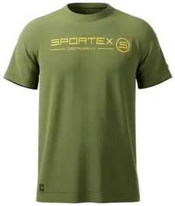 Sportex rybářské tričko t-shirt zelené s logem - l