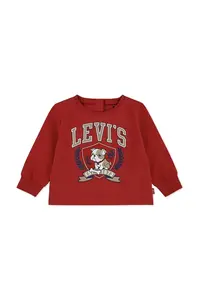 Dětské bavlněné tričko s dlouhým rukávem Levi's LOGO BULLDOG CREST TEE