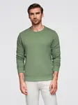 Ombre Men's BASIC sweatshirt with round neckline - green