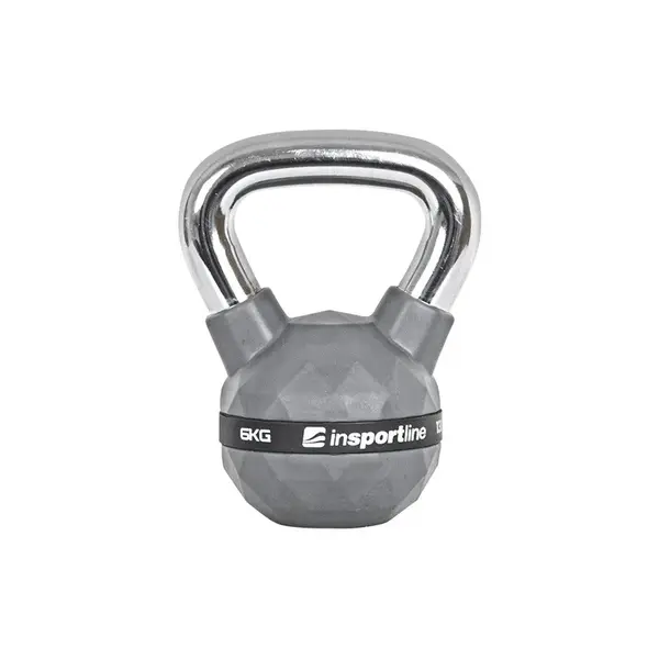 inSPORTline Pogumovaná činka  Ketlebel PU 6kg