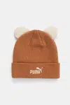 Dětská čepice Puma ANIMAL Mid Crown Beanie Jr hnědá barva, 026564