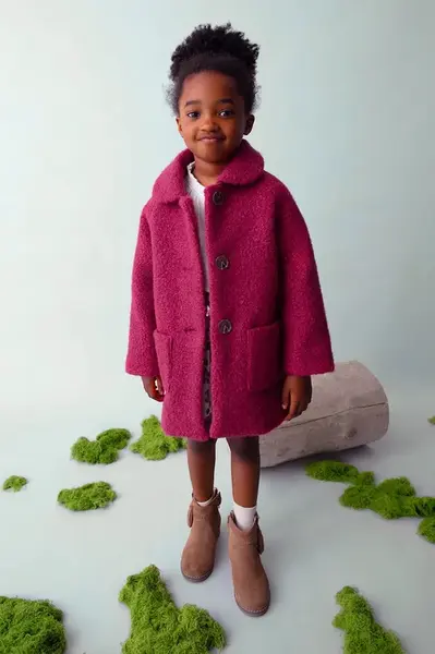 Dětský kabát Mayoral vínová barva, 4439