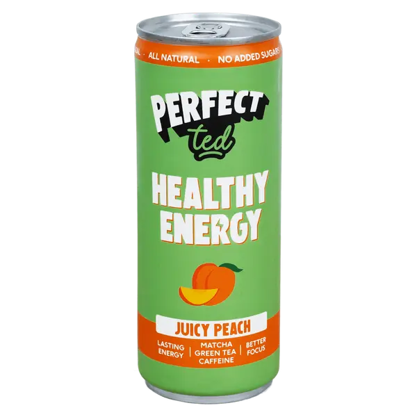 PERFECTTED Healthy matcha energy drink broskev 250 ml