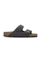 Pantofle Birkenstock Arizona Birkibuc dámské, šedá barva, 1029162