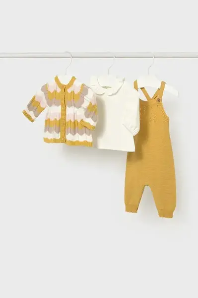 Kojenecká sada Mayoral Newborn žlutá barva, 2604