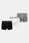 Boxerky Tommy Hilfiger 3-pack pánské, šedá barva, UM0UM03520