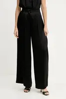 Kalhoty Pinko dámské, černá barva, široké, high waist, 105716 A1Y5