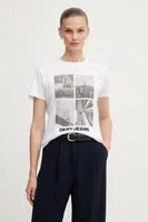 Tričko Dkny dámské, bílá barva, DJ5T1526