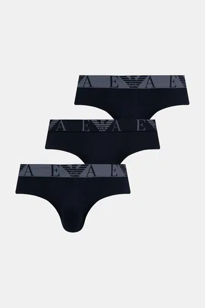 Spodní prádlo Emporio Armani Underwear 3-pack černá barva, EM000258 AF10778