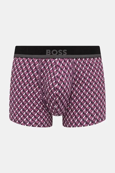 Boxerky BOSS pánské, fialová barva, 50531380