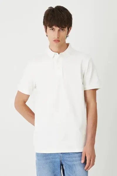 Polo tričko Medicine pánské, béžová barva