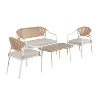 Ambia Garden ZAHRADNÍ SADA 4dílné, kov, plast, sklo, textil