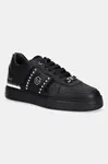 Kožené tenisky Philipp Plein Lo-Top pánské, černá barva, USC0821.PLE022N.0202