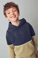 Mikina Mayoral tmavomodrá barva, s kapucí, 4410