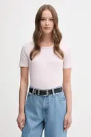 Bavlněné tričko United Colors of Benetton dámské, červená barva, 3GA2E16A2