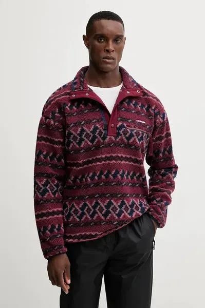 Sportovní mikina Columbia Helvetia II černá barva, vzorovaná, 2098461