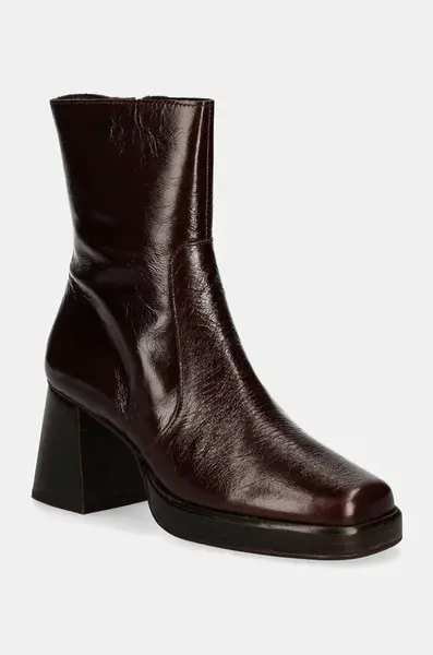 Kožené kotníkové boty Jonak BRIGAND CUIR BRILLANT