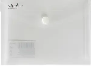 Psaníčko s drukem A6 na šířku, Opaline čirá