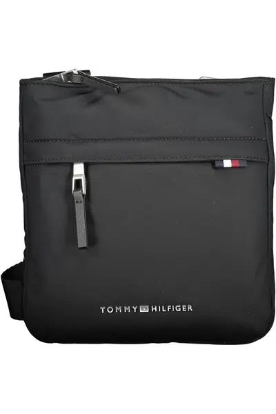 TOMMY HILFIGER MEN'S BLACK SHOULDER BAG