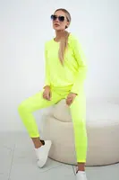 Sports set yellow neon