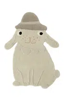 Vlněný kobereček OYOY Hapsi Rabbit béžová barva