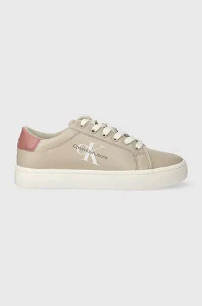 Kožené sneakers boty Calvin Klein Jeans CLASSIC CUPSOLE LACE UP