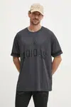 Tričko adidas US Sports šedá barva, s potiskem, JD8097