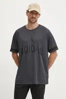 Tričko adidas US Sports šedá barva, s potiskem, JD8097