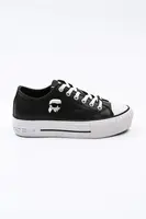 Kožené tenisky Karl Lagerfeld KAMPUS MAX NFT dámské, černá barva, KL60425T