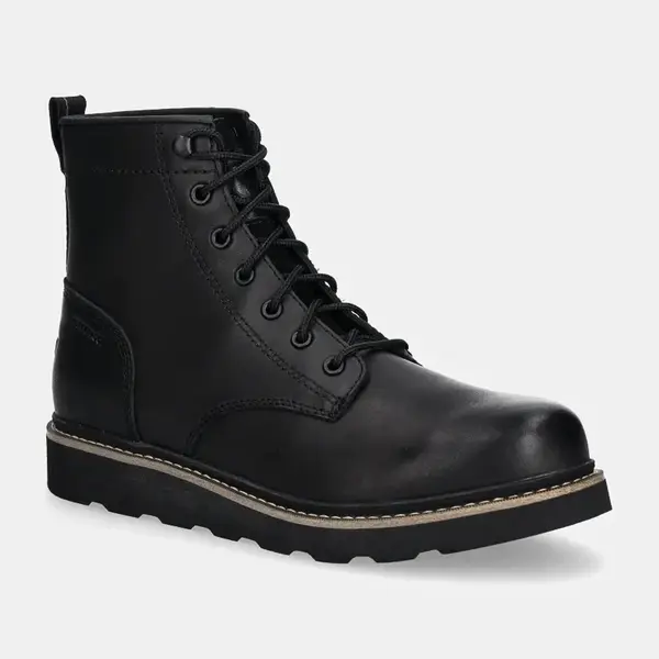 Kožené boty Sorel SLABTOWN 62 6inch WP pánské, černá barva, 2078341010