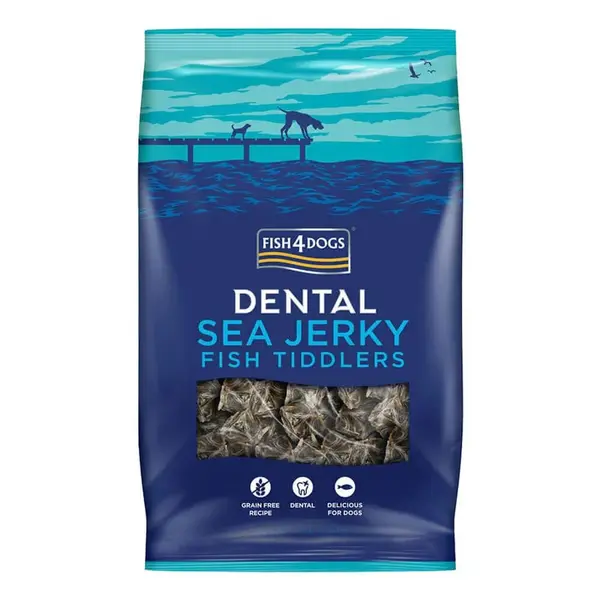 Fish4Dogs Pamlsky pro psy DENTAL SEA mořská ryba - rybičky 575 g