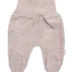 Baby Nellys Pletené kojenecké polodupačky Hand Made, béžové, vel. 68