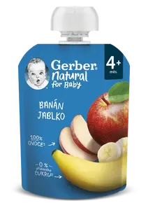 Gerber Natural Kapsička Banán/jablko 90 g