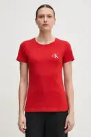 Bavlněné tričko Calvin Klein Jeans 2-pack červená barva, J20J219734