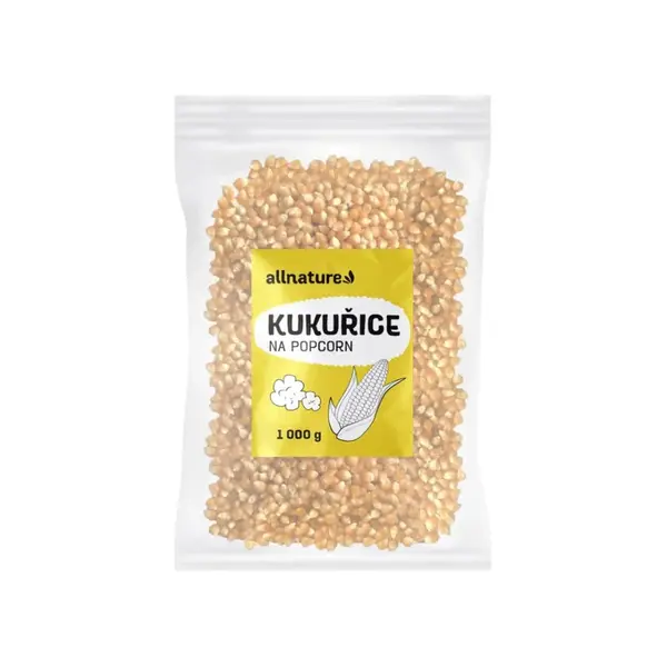 Allnature Kukuřice na popcorn 1000 g