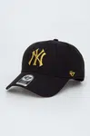 Kšiltovka 47brand MLB New York Yankees černá barva, s aplikací