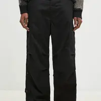 Bavlněné kalhoty Maharishi Original Cargo Snopants Loose černá barva, jednoduché, 5300.BLACK
