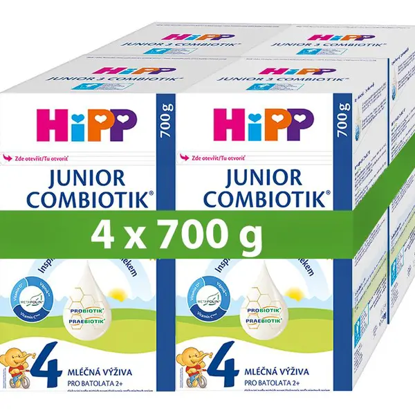 Hipp 4 Junior Combiotik batolecí mléko 4x700 g