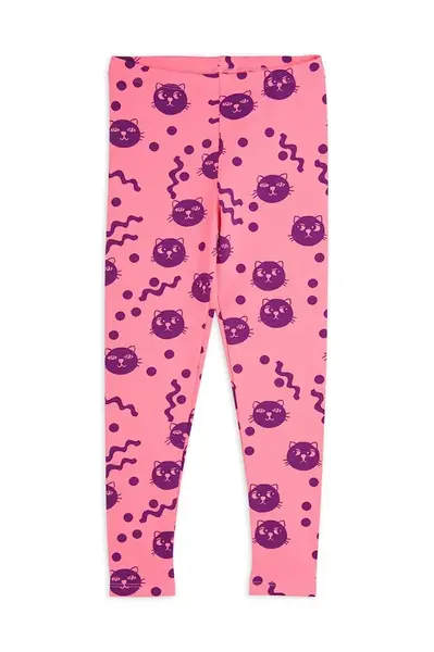 Dětské bavlněné legíny Mini Rodini Squiggly cats