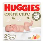 Huggies Extra Care 2 3–6 kg dětské pleny 82 ks