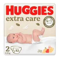 Huggies Extra Care 2 3–6 kg dětské pleny 82 ks