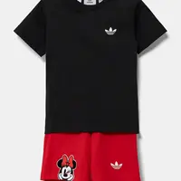 Dětská bavlněná souprava adidas Originals černá barva, JD0575