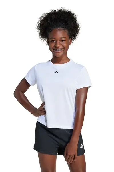 Dětské tričko adidas bílá barva, JJ1066