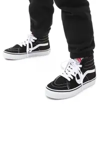 Dětské tenisky Vans UY SK8 Hi BLACK/TRUE WHIT